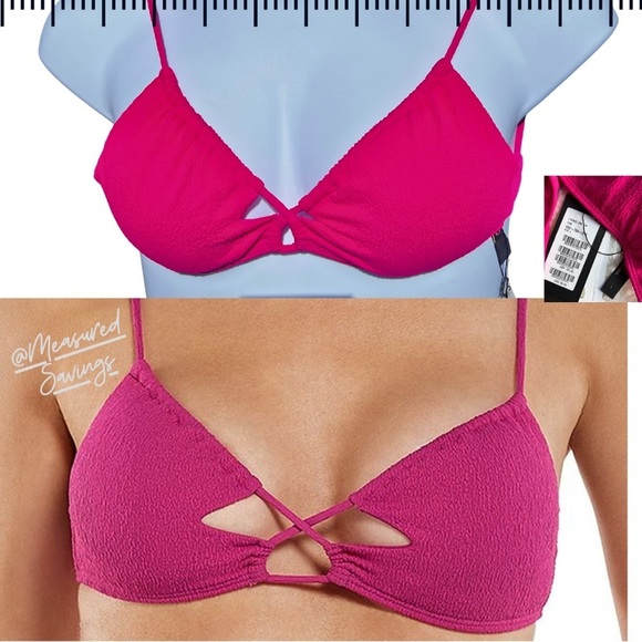 ViX Swimwear [NWT - Large] Firenze Jane Bikini Top - Agatha Pink - Picture 3 of 9